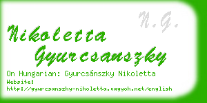 nikoletta gyurcsanszky business card